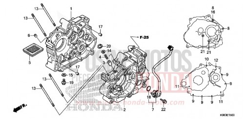CARTER MOTEUR CBF125NAJ de 2018